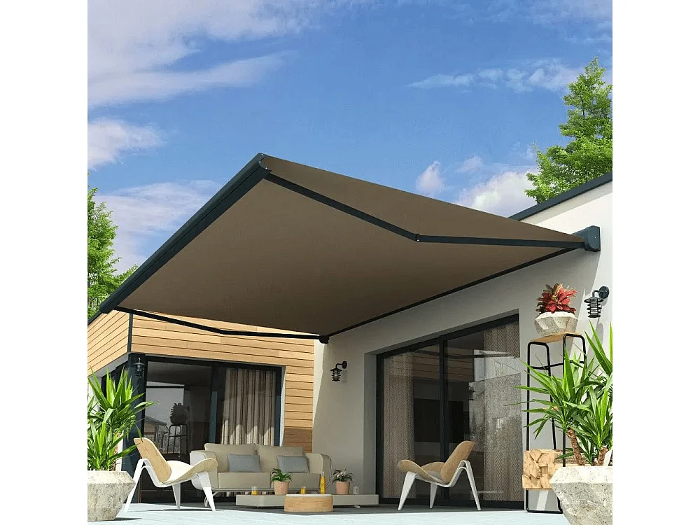 Tenda cassonetto CELESTE 4,00x3,00 m Manuale - Grigio - Talpa