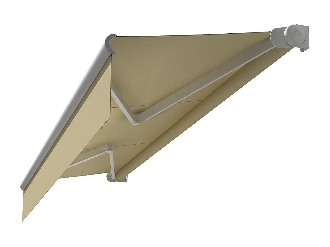 Tenda bracci estensibili AMARITE 3,00x2,00 m Motorizzato a Interruttore - Bianco - Beige