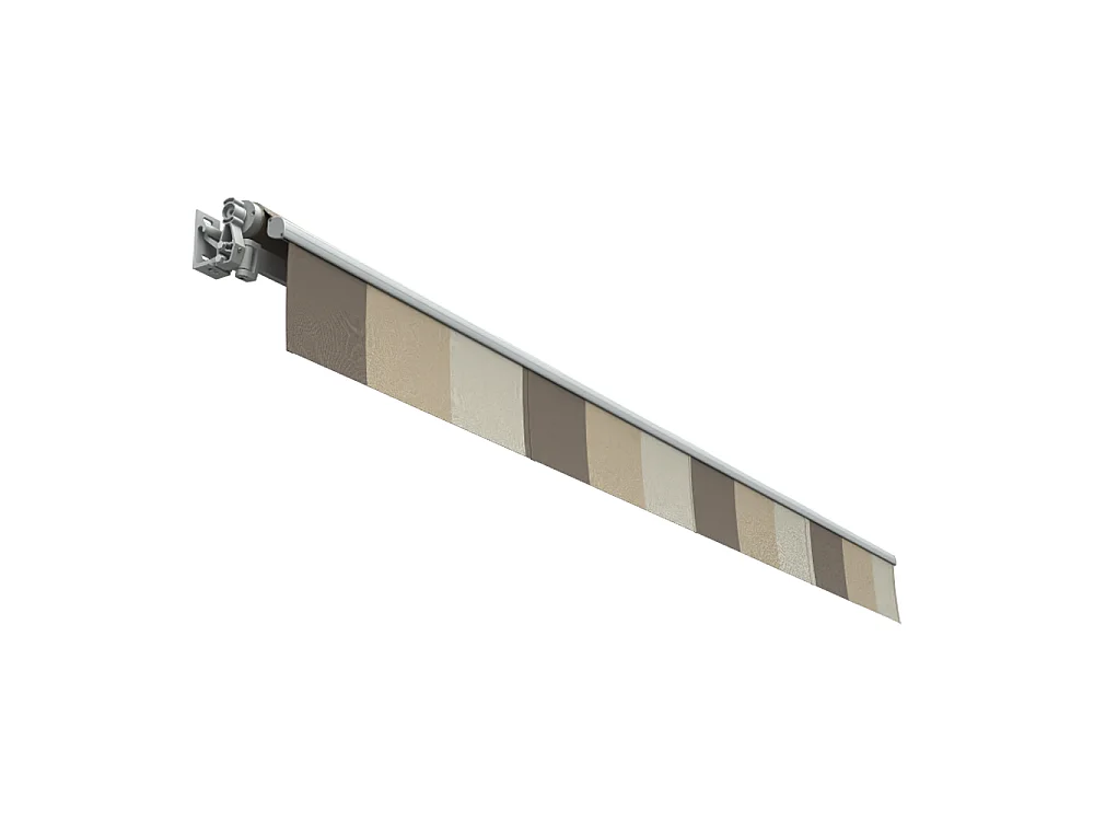Store banne loggia SAPHIR 4,00x2,50 m Manuelle - Gris clair RAL7035 - Multicolor S014P