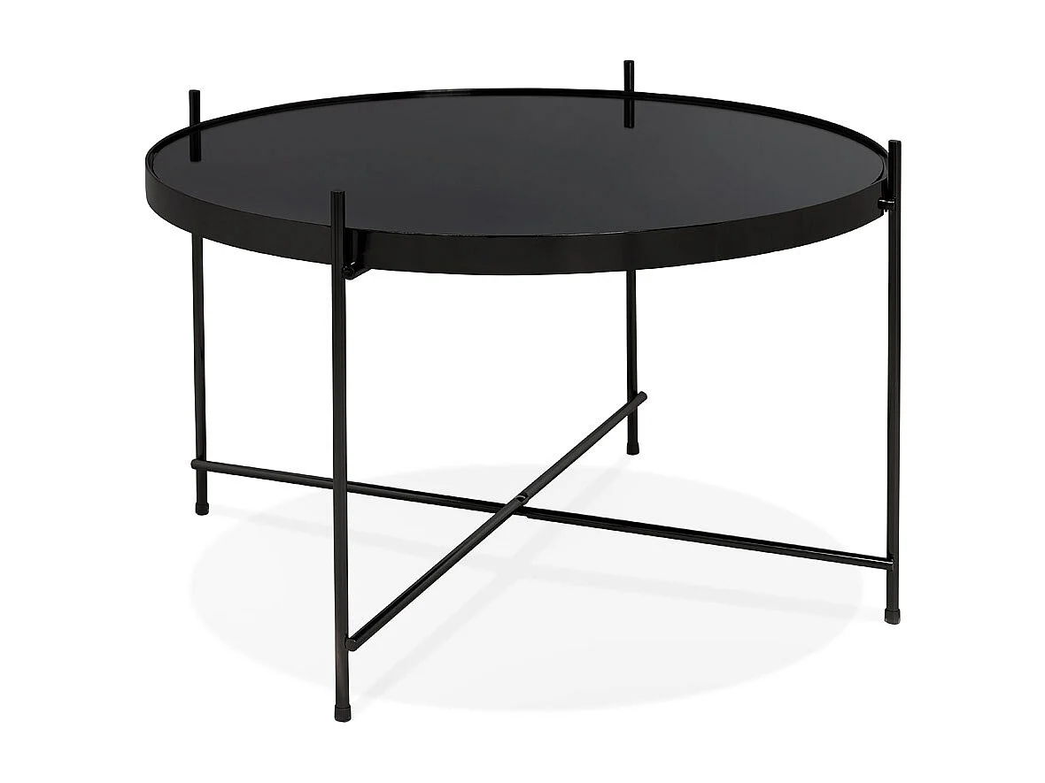 Tavolo basso -KOLOS - Nero - 63x63x40 cm