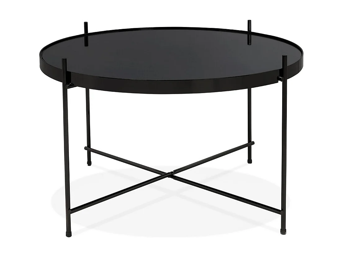 Tavolo basso -KOLOS - Nero - 63x63x40 cm