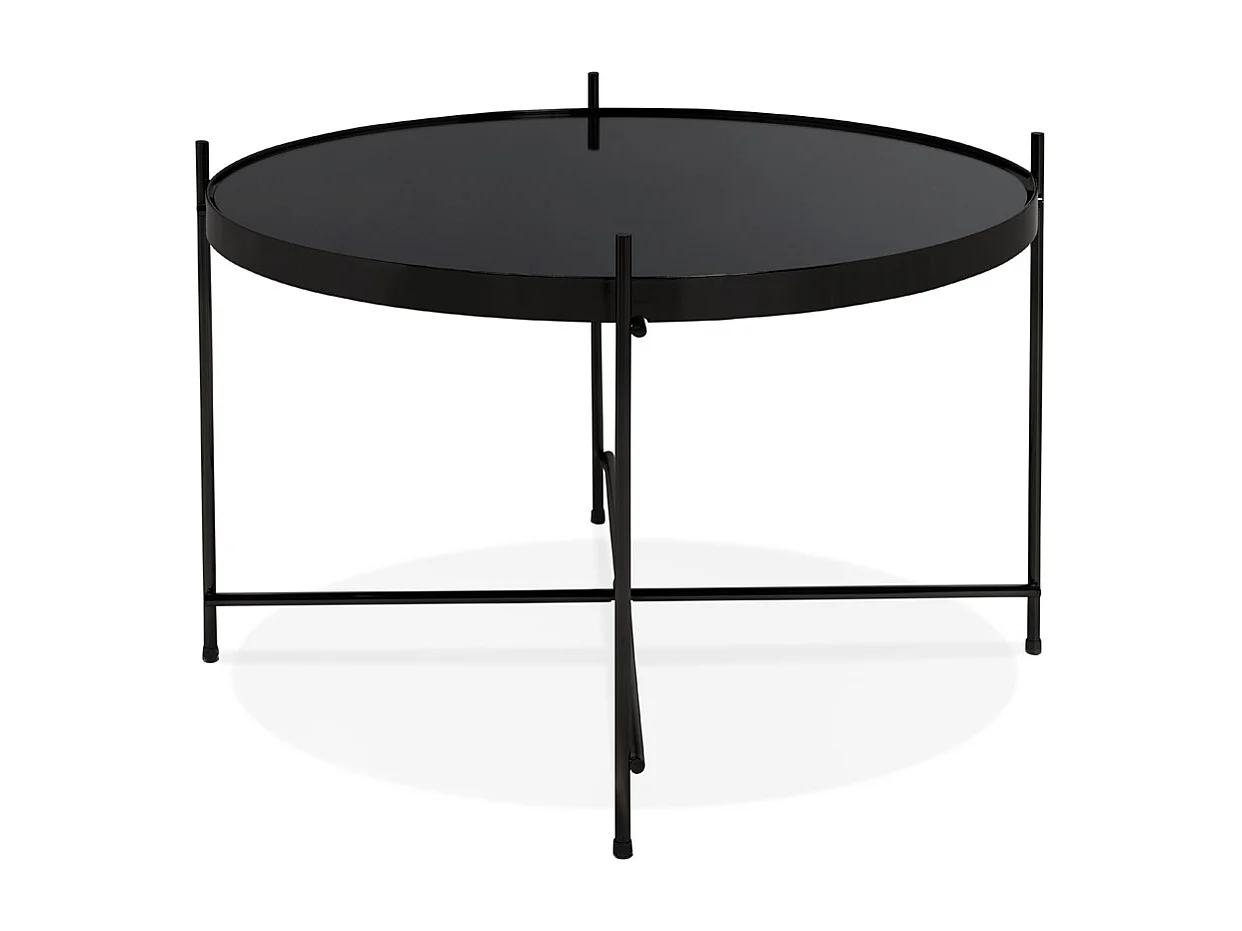 Tavolo basso -KOLOS - Nero - 63x63x40 cm