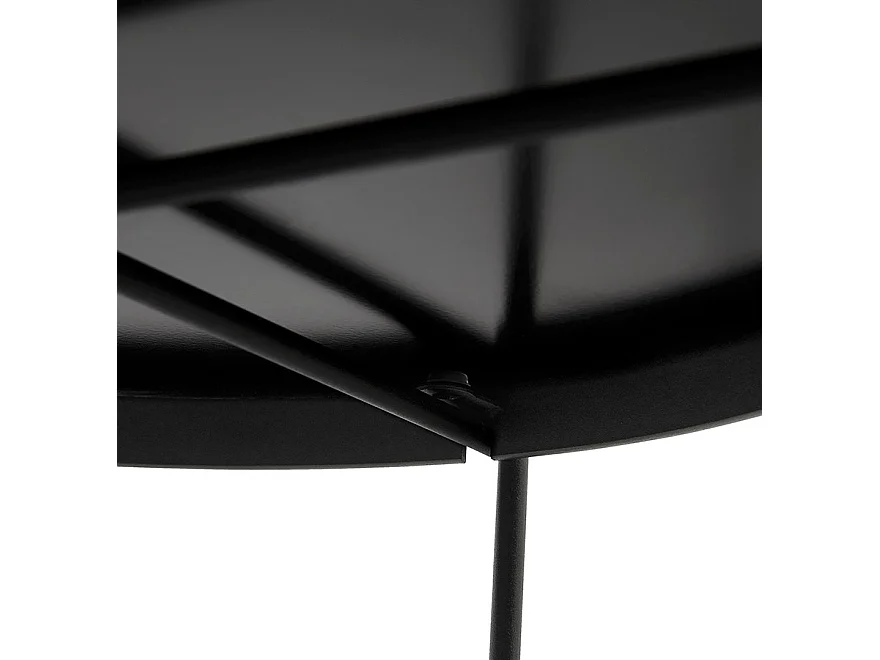 Tavolo basso -KOLOS - Nero - 63x63x40 cm