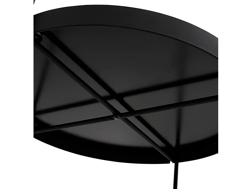 Tavolo basso -KOLOS - Nero - 63x63x40 cm