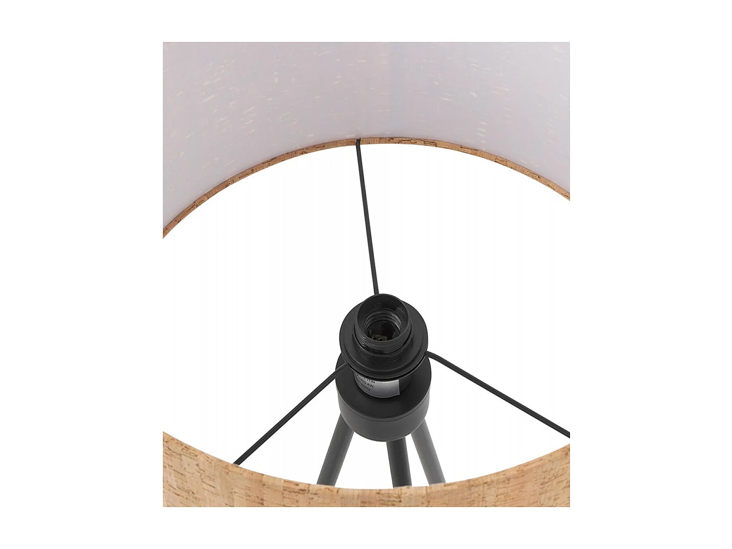 Lampadaire Trépied en Liège "Rene" 145cm Naturel