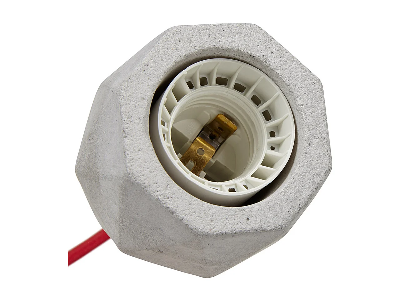 Presa di design -SOKET CONCRETE - Grigio - 11x11x150 cm