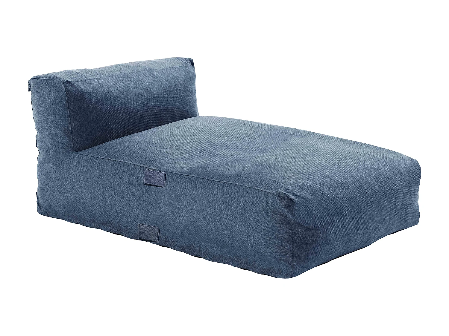 Méridienne pour salon de jardin modulable bleu pacific - Mixi