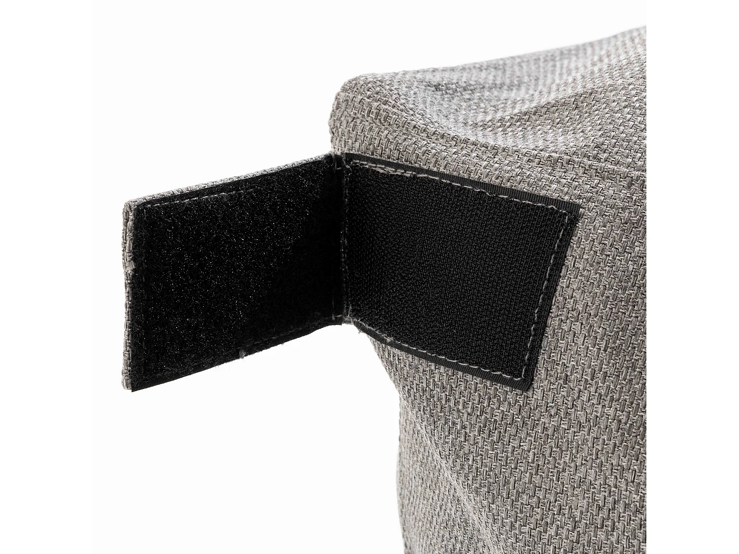 Méridienne pour salon de jardin modulable gris - Mixi