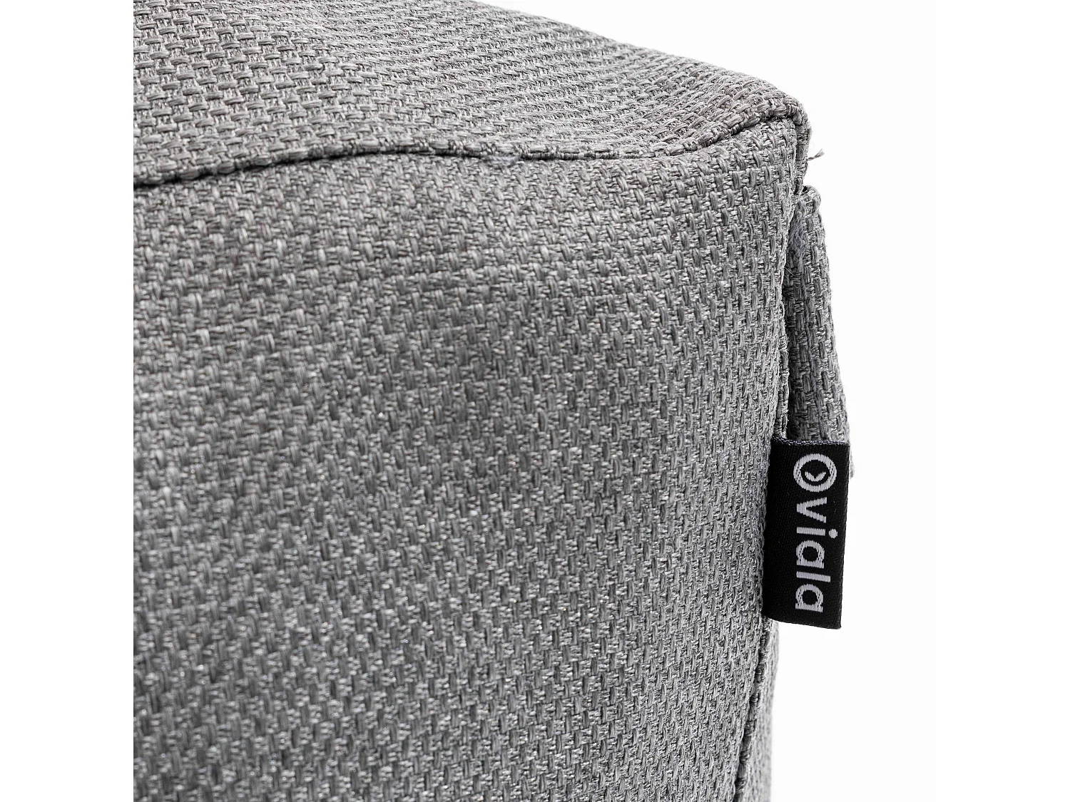 Méridienne pour salon de jardin modulable gris - Mixi