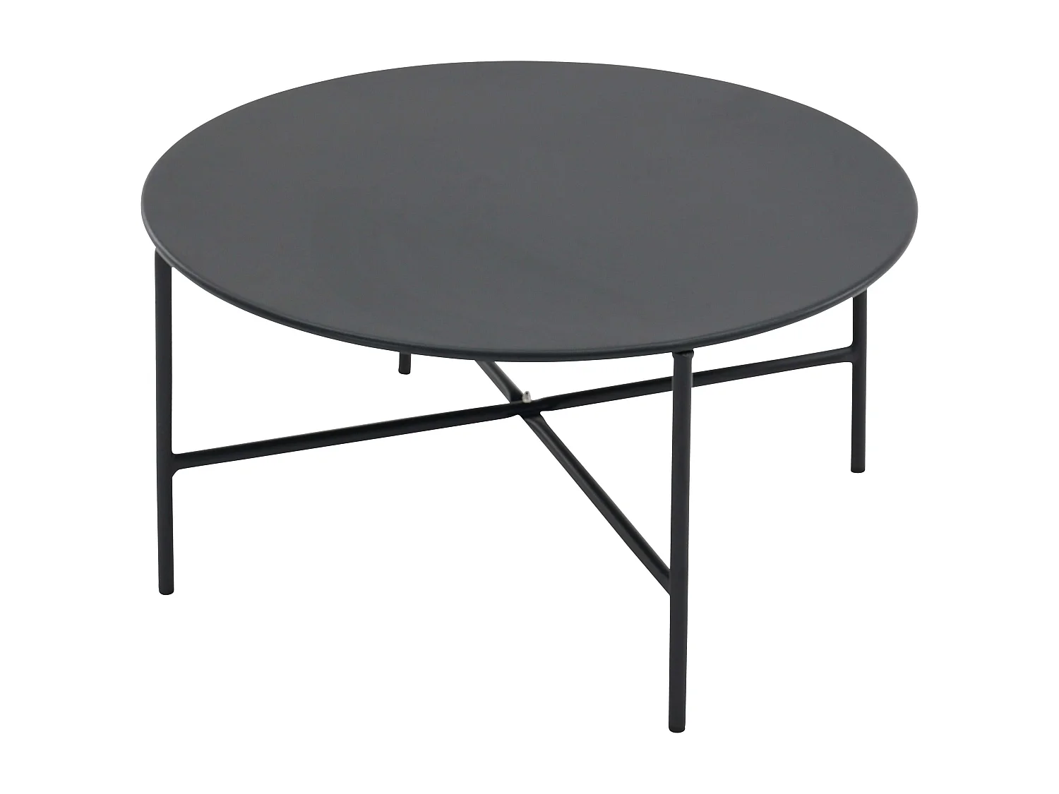 Salon de jardin 4 places en métal noir