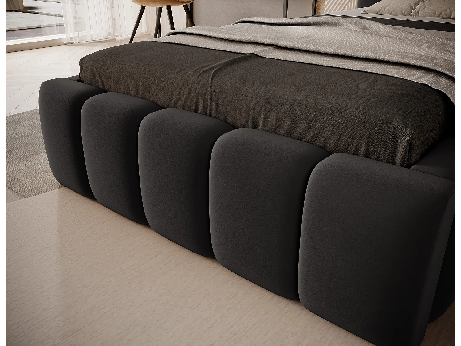 Hero XS/90x200/Stoff-Anthrazit