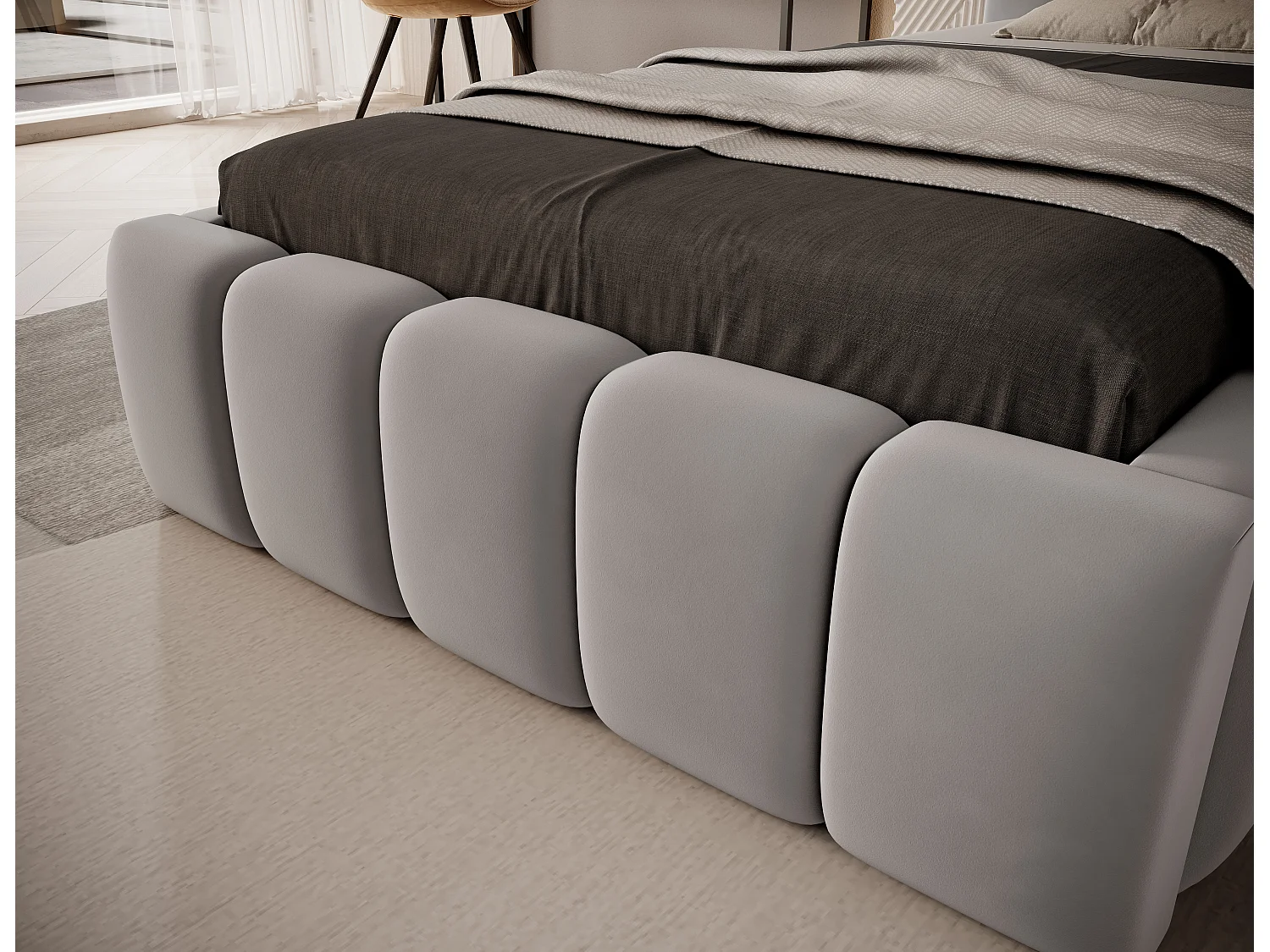 Hero XS/90x200/Stoff-Grau