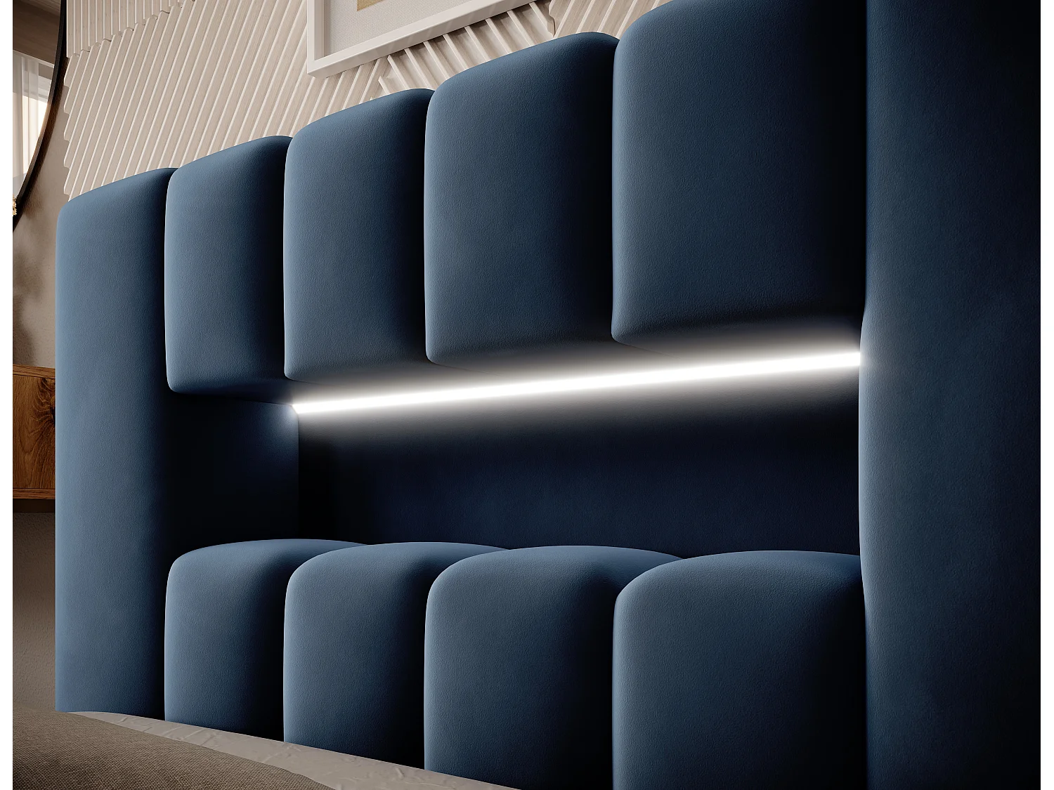 Hero XS/90x200/Stoff-Blau