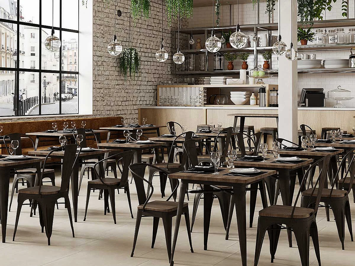 Chaise en métal Tilo - Pomax