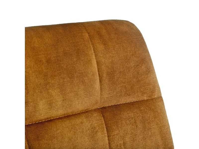 Lot de 2 chaises en velours moutarde avec pieds en métal noir - NAMI 2