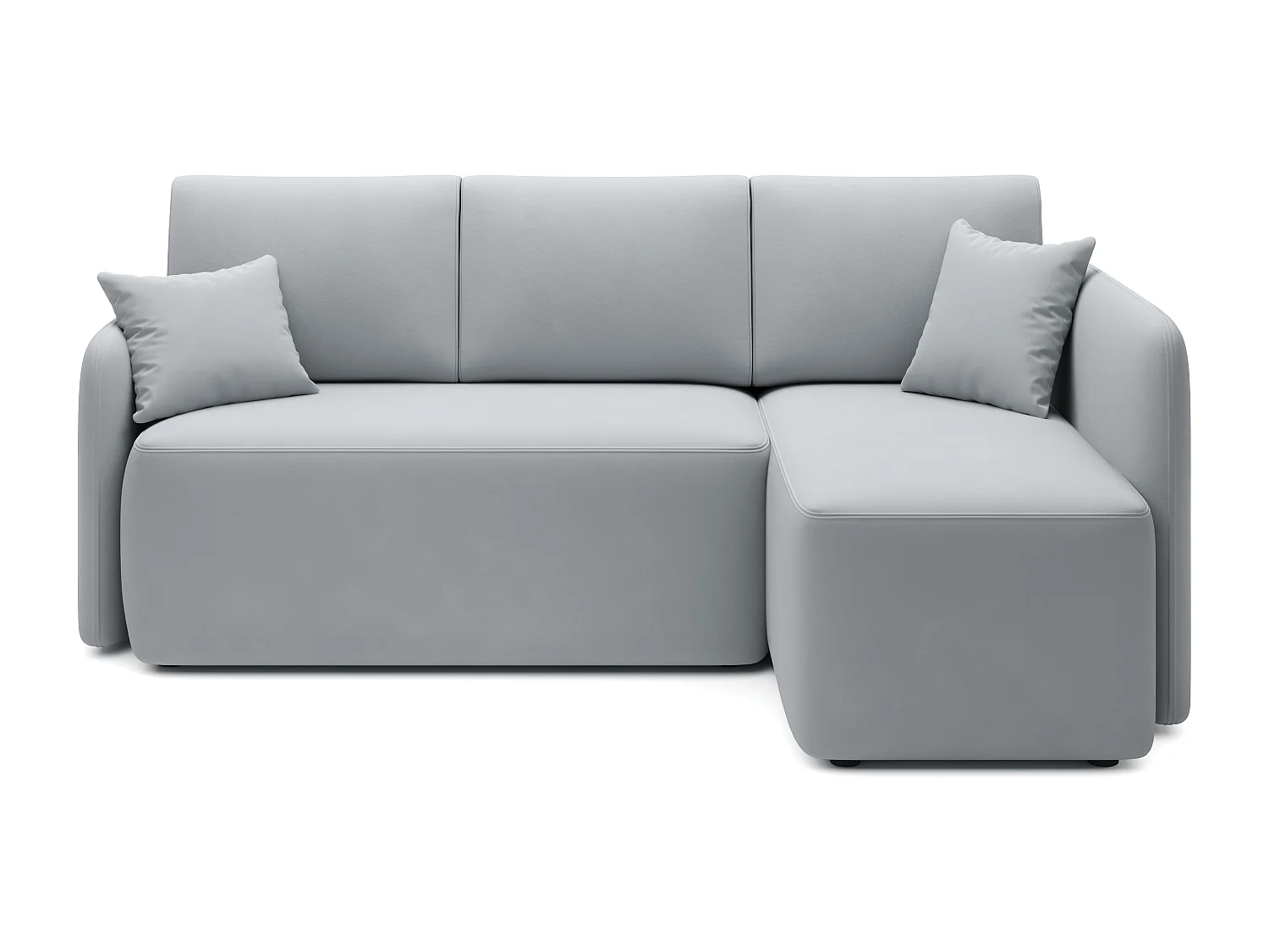 Ecksofa Sergy R/Stoff/Grau