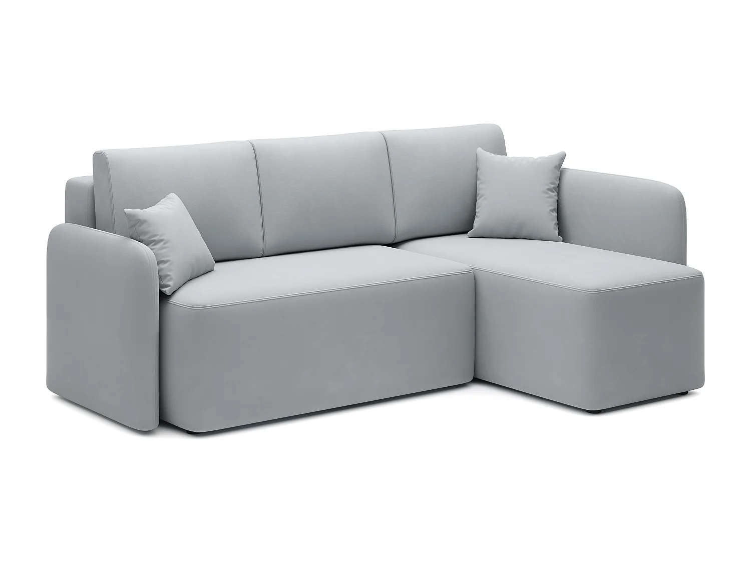 Ecksofa Sergy R/Stoff/Grau