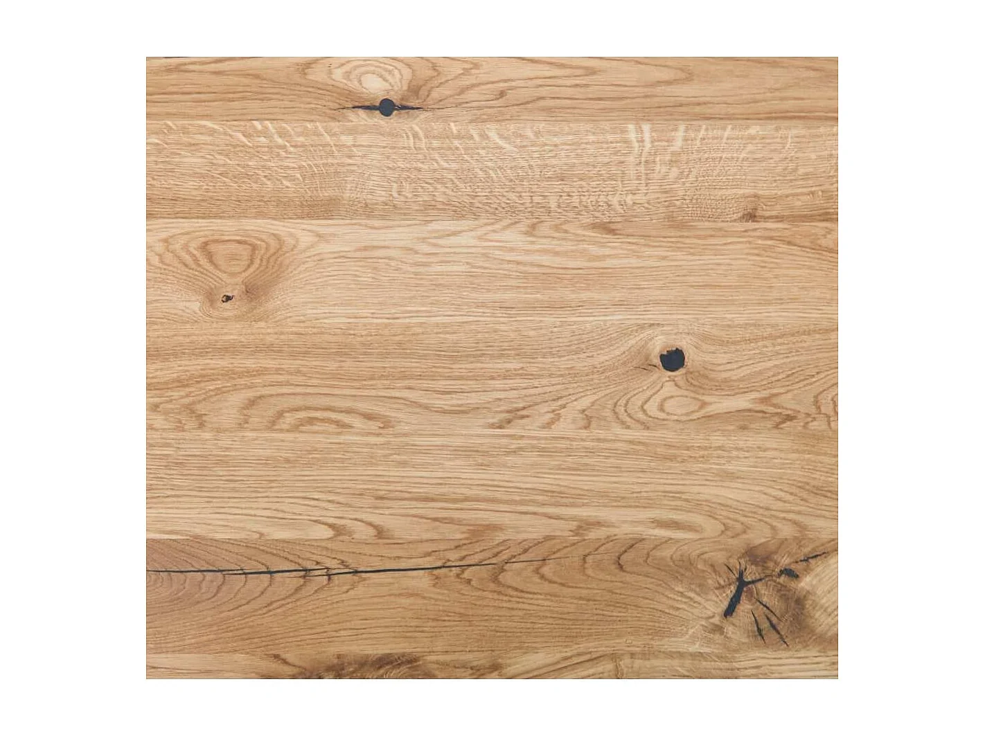 Mesa de comedor nórdica de 75x200x100 cm con sobre de madera y patas metálicas Derby