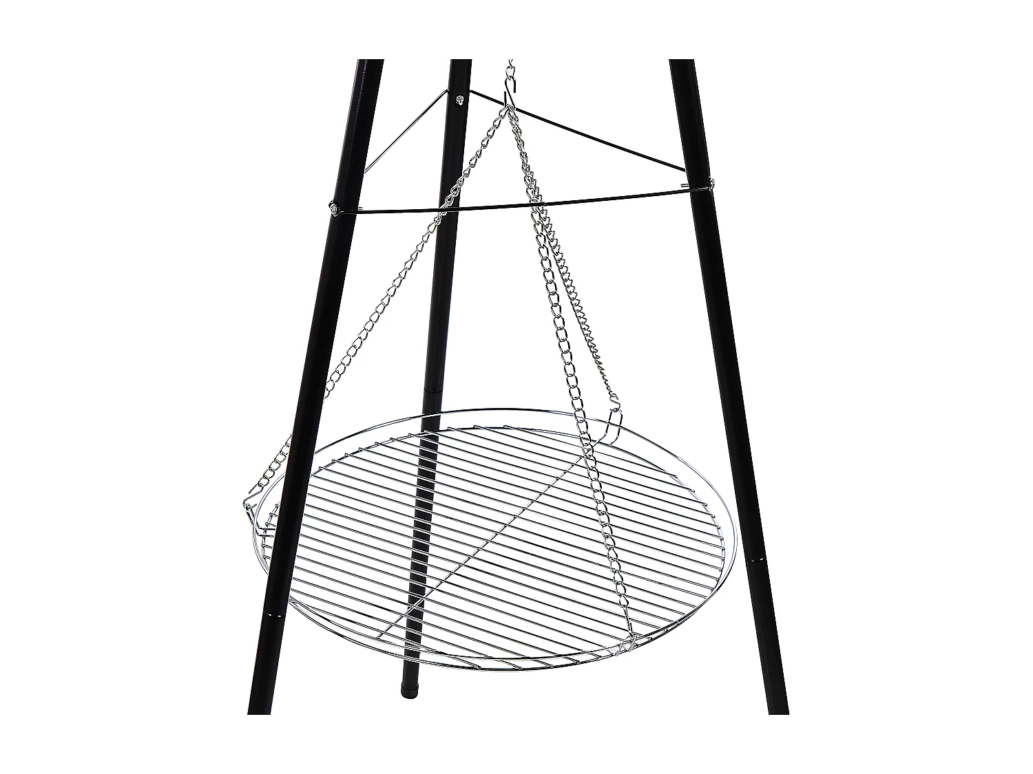 Camino con Griglia GELAI Metallo Nero