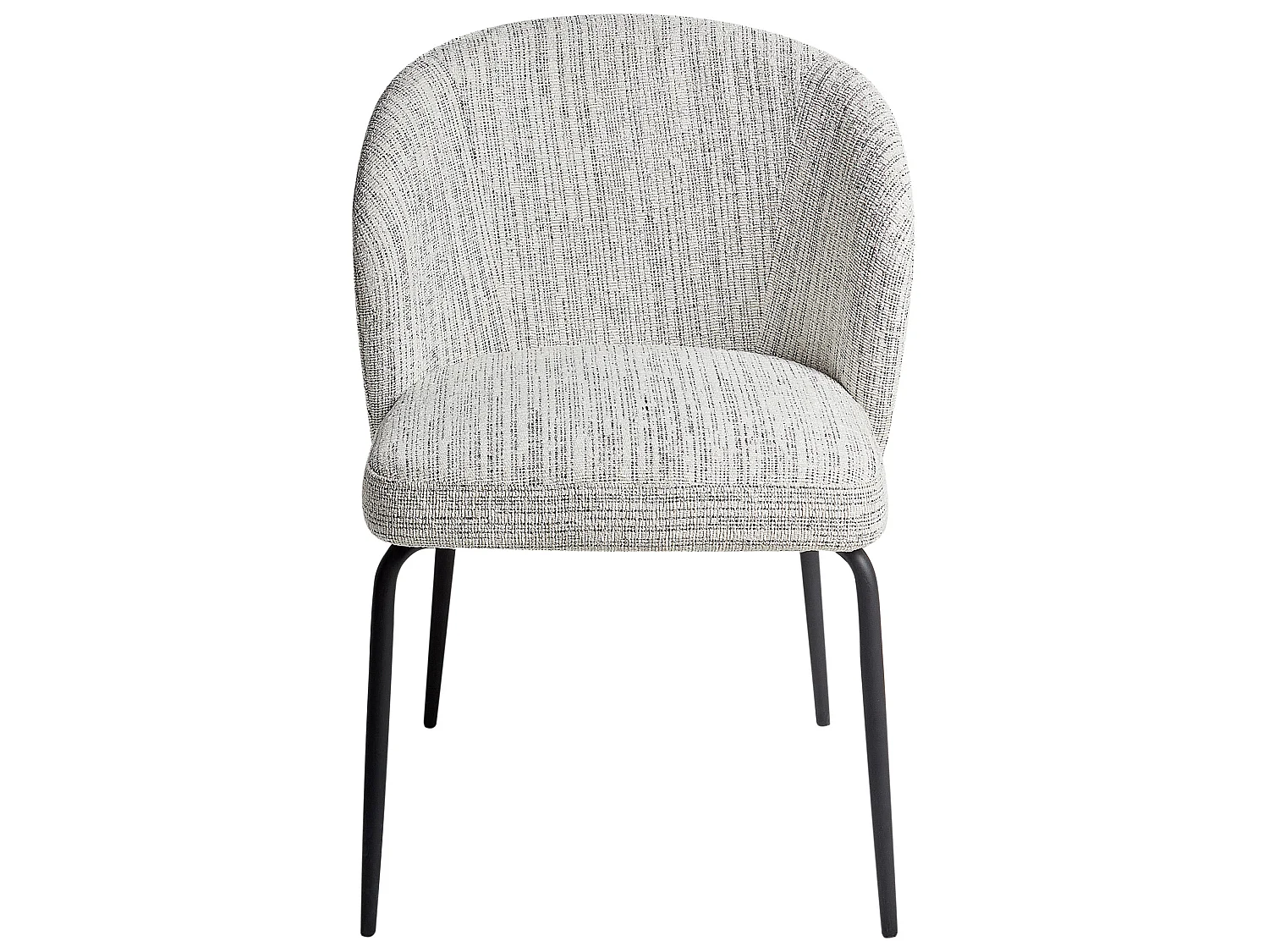 Set of 2 Dining Chairs ZANA Fabric White