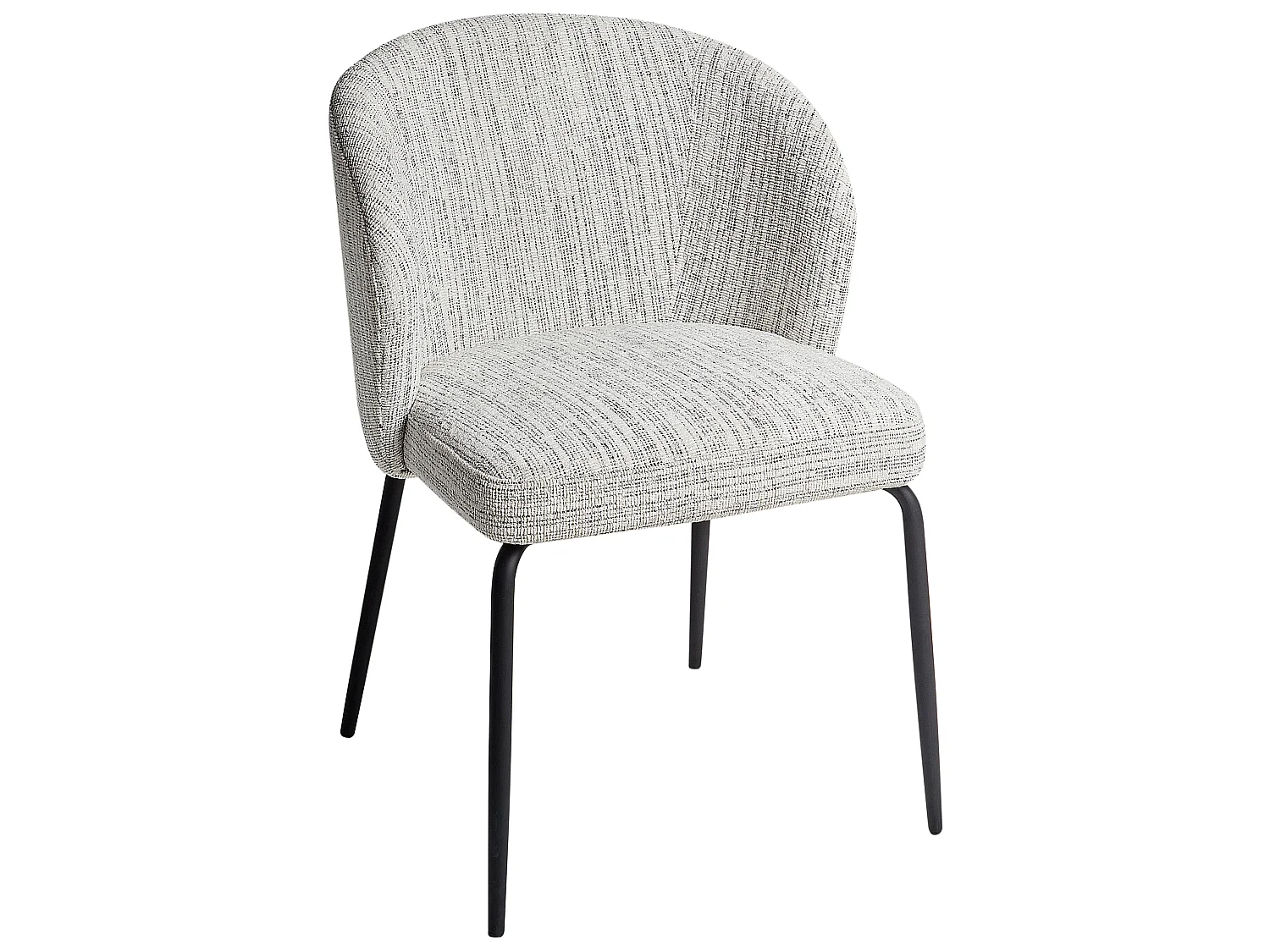 Set of 2 Dining Chairs ZANA Fabric White