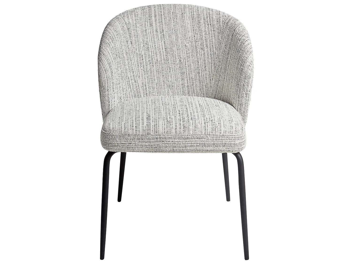 Set of 2 Dining Chairs ZANA Fabric White