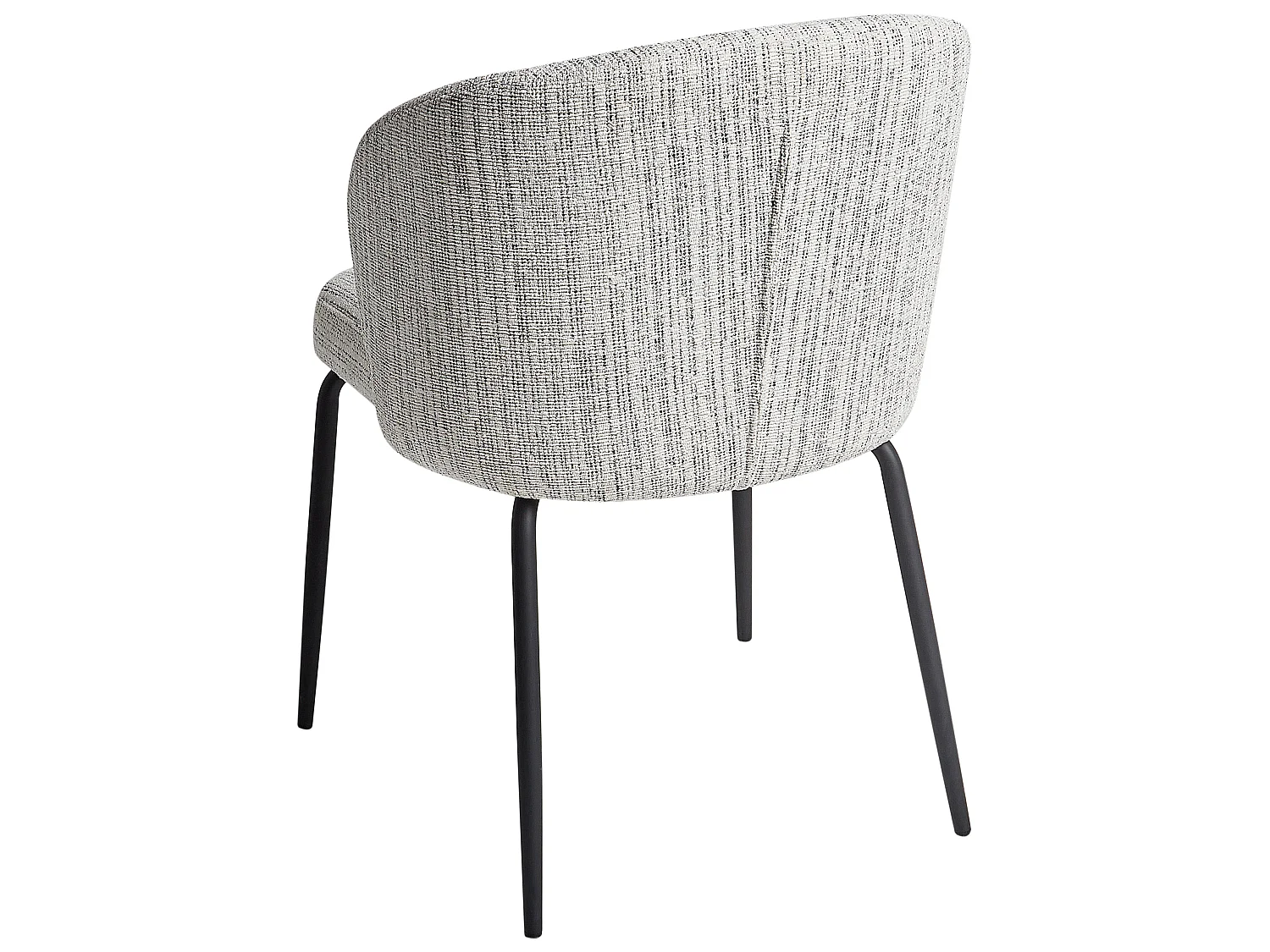 Set of 2 Dining Chairs ZANA Fabric White