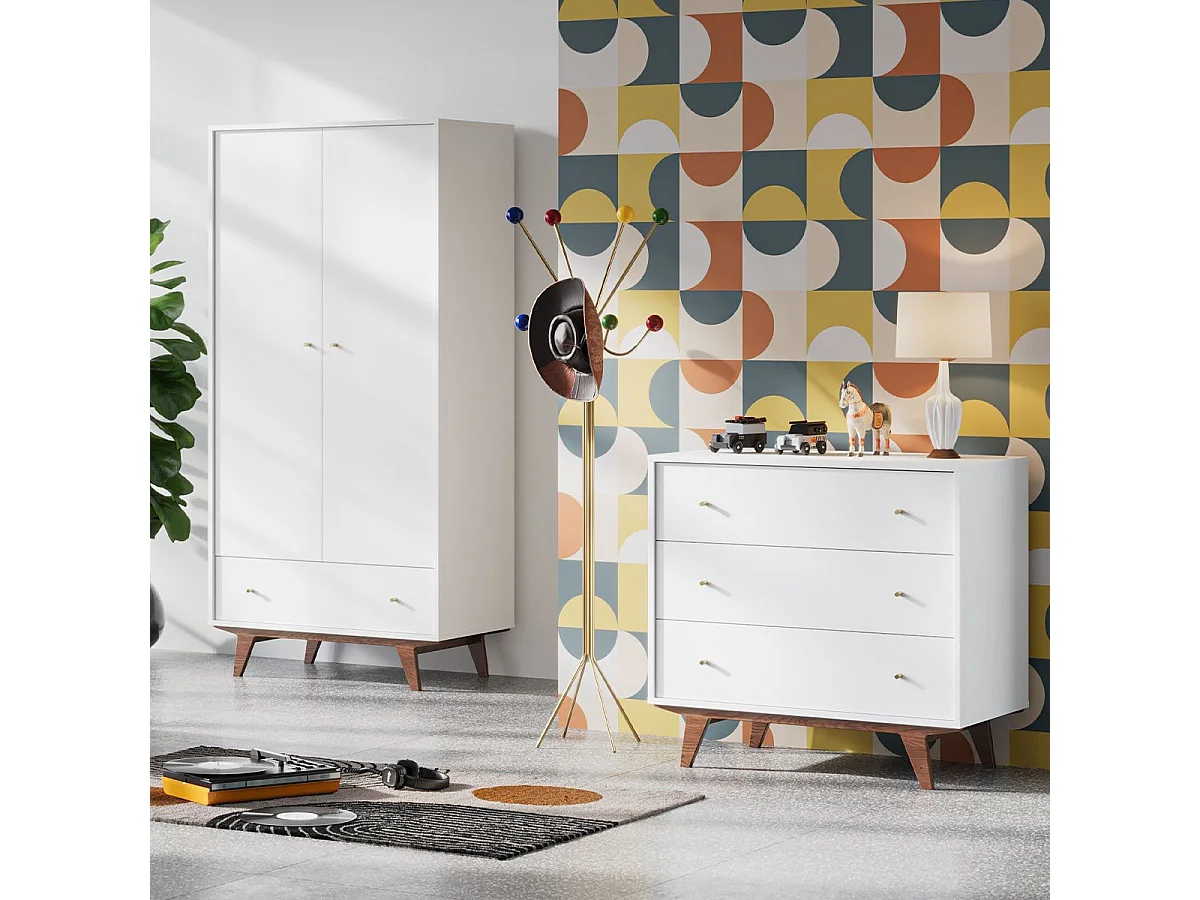 Commode 3 tiroirs Mid - L90 cm