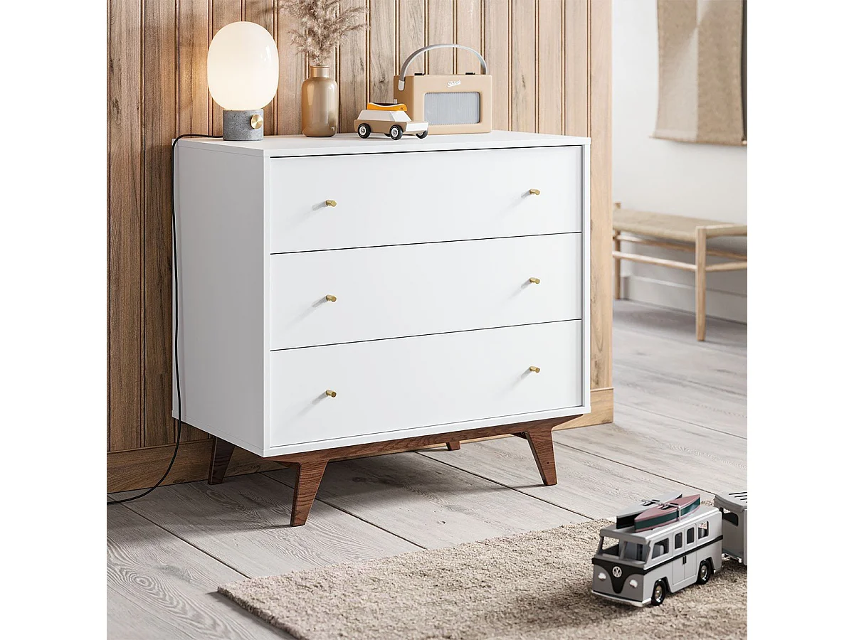 Commode 3 tiroirs Mid - L90 cm