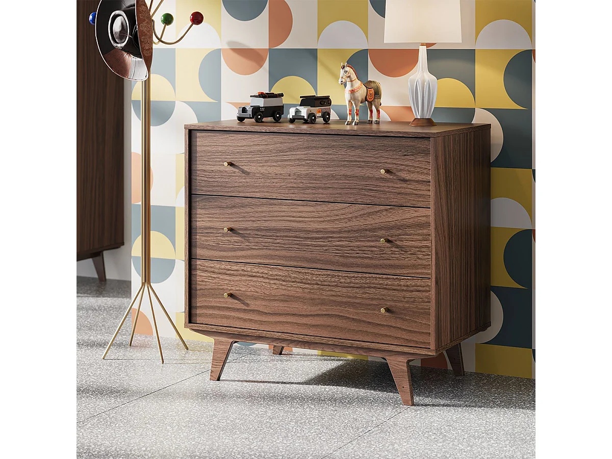 Cómoda de 3 cajones Mid - L90 cm