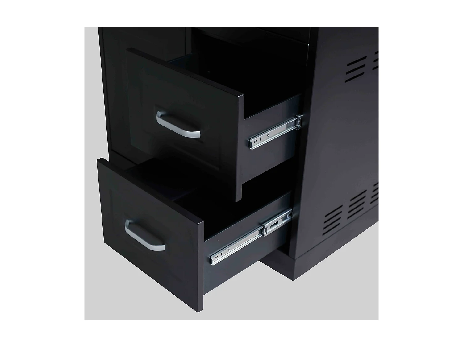 elementen buitenkeuken met zwart gasfornuis