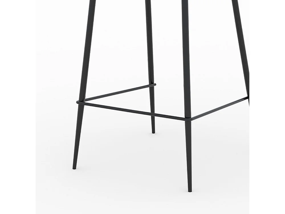 Set de 2 sillas de bar de tela amarilla 65cm - Pirata