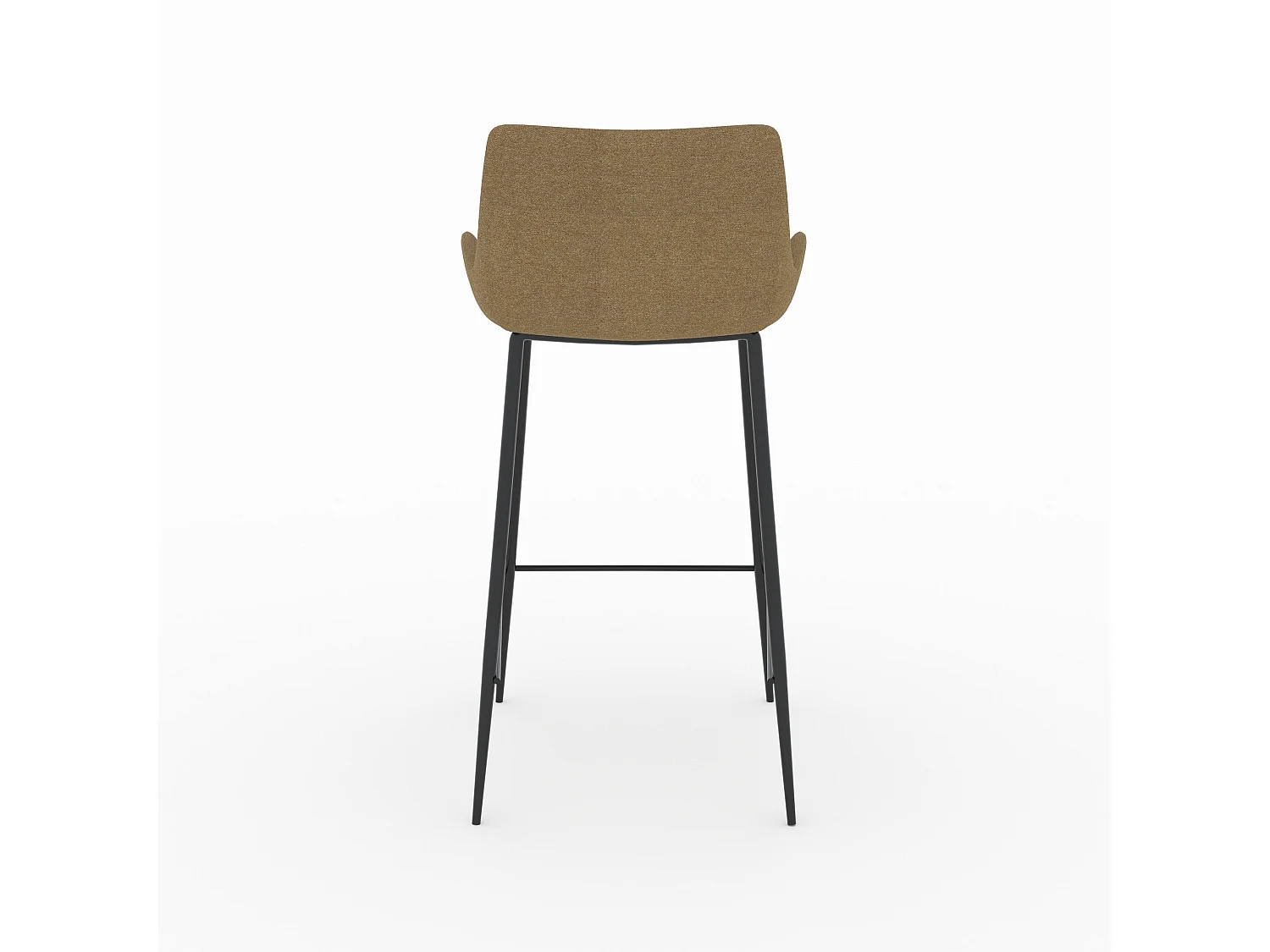 Set de 2 sillas de bar de tela amarilla 65cm - Pirata
