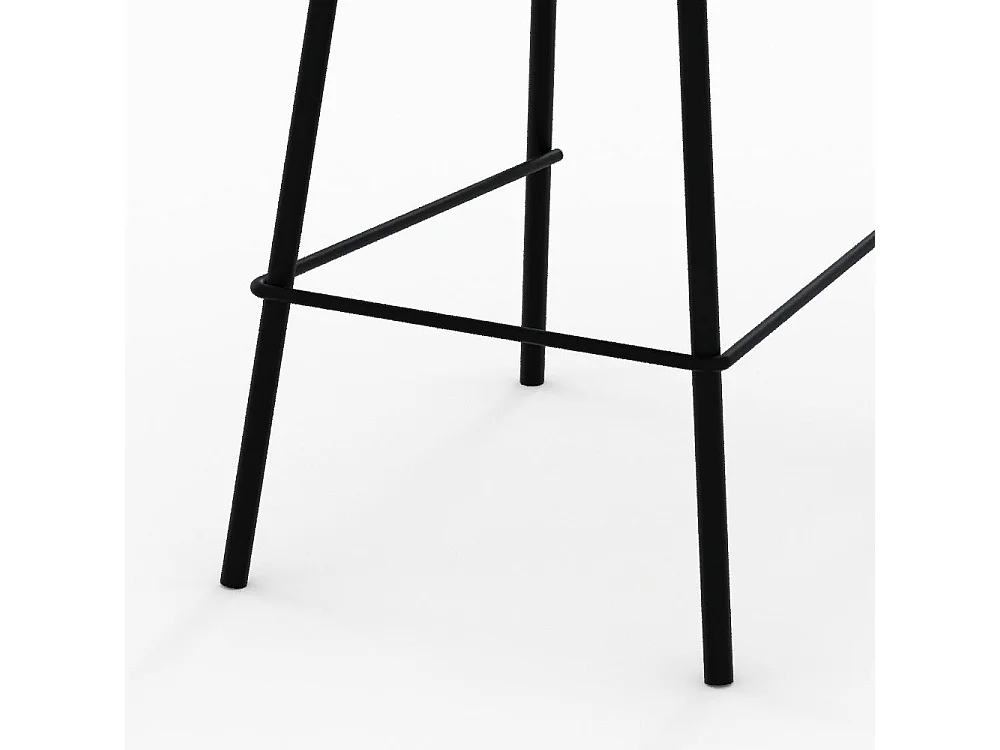 Set di 2 sedie per isola centrale 64 cm in tessuto beige - Alize