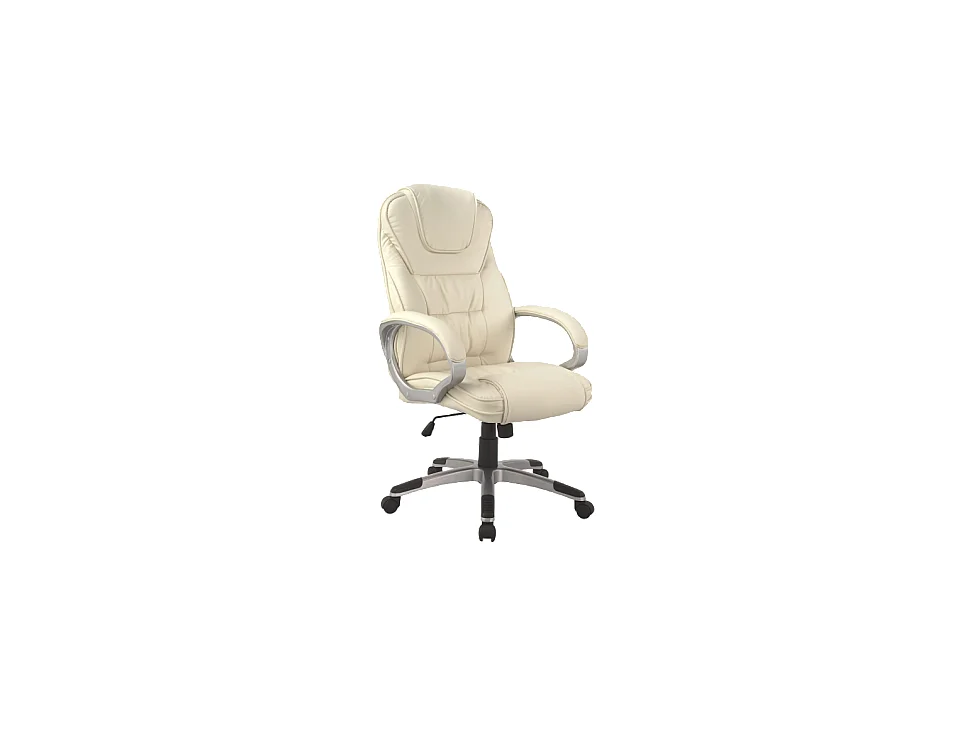 Chaise de bureau à roulettes - Q031 - 64 x 48 x 112 cm - Beige