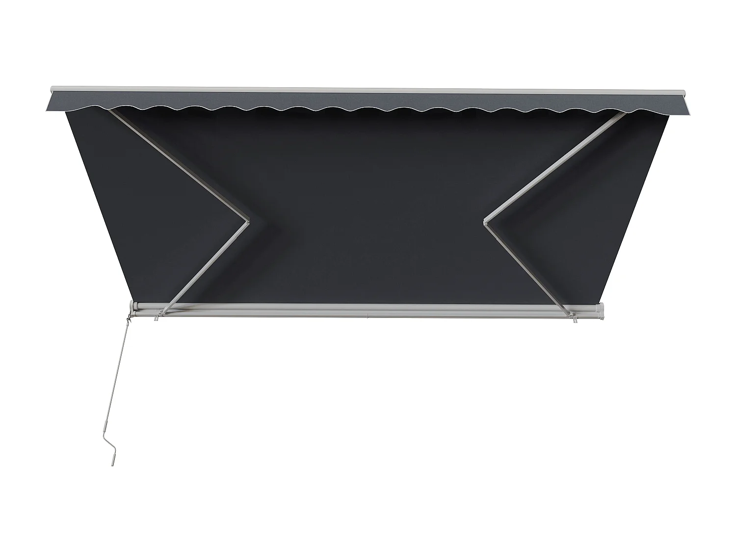 Store banne motorisé avec semi-coffre - 3 x 2,5 m - anthracite - COFANA