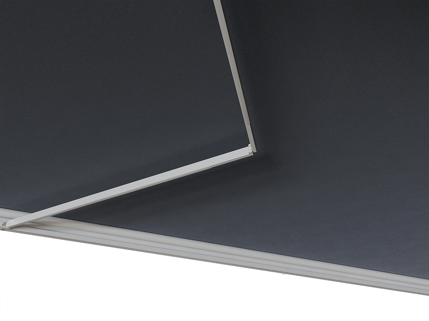 Store banne motorisé avec semi-coffre - 3 x 2,5 m - anthracite - COFANA