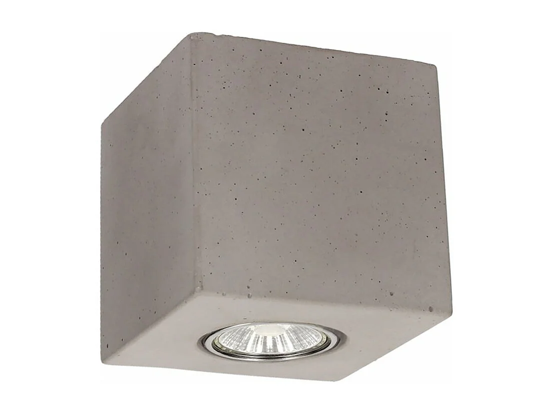 Plafonnier Design en Béton "Concrete" 10cm Gris