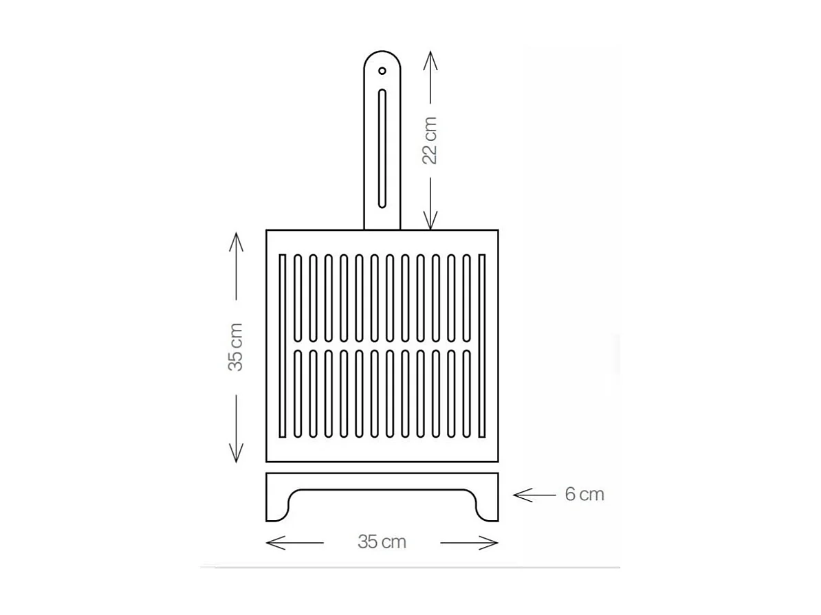Grille de barbecue en acier inoxydable ABRÁSAME – spéciale cuisson de viande