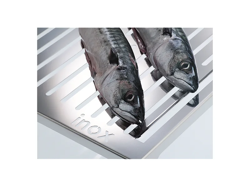 DON HIERRO - Parrilla barbacoa en acero inoxidable, grande, pescado - verdura. ABRASAME-