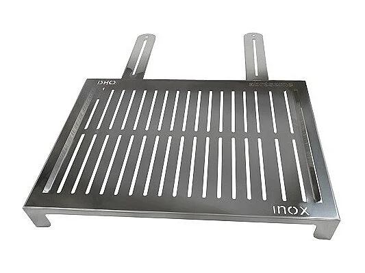Großer Edelstahl-Grillrost für BBQ | für Fisch & Gemüse – Grillfläche 50 × 35 cm - ABRASAME