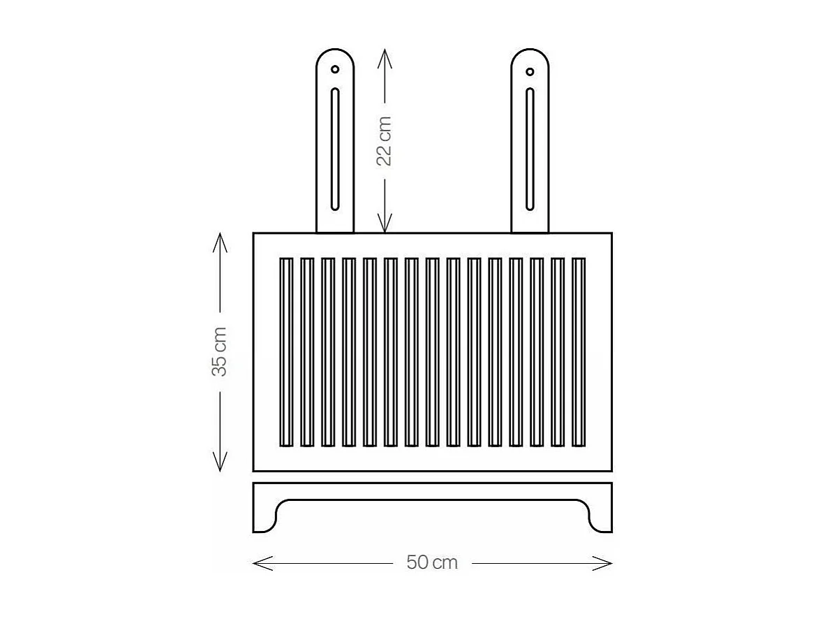 Grille barbecue inox viande, grande, ABRÁSAME