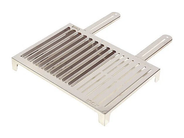 Großer Edelstahl-Grillrost für perfekte Grillresultate (50x35 cm), ABRÁSAME