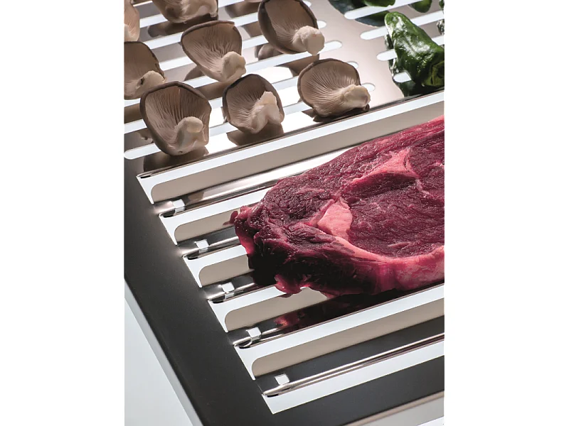 Grillrost aus Edelstahl, Maße der Grillfläche: 35 ( ⟷ ) 35 ( ⤢ ) cm, für alle Grillarten, ABRASAME