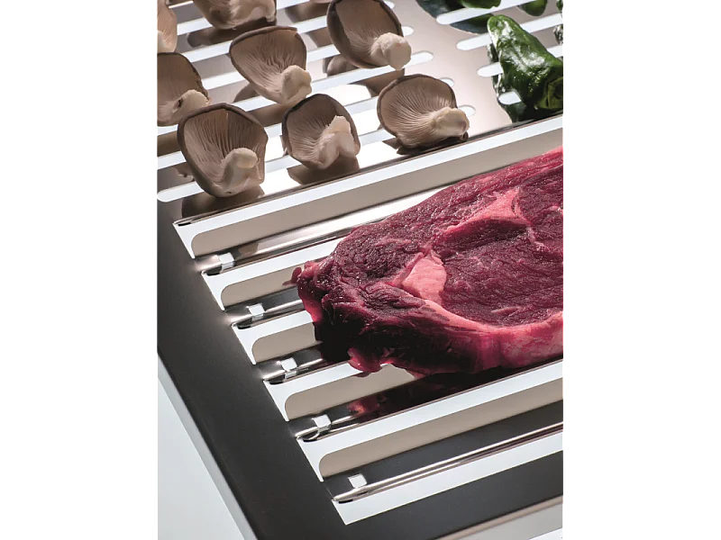 Grillrost aus Edelstahl, Maße der Grillfläche: 35 ( ⟷ ) 35 ( ⤢ ) cm, für alle Grillarten, ABRASAME