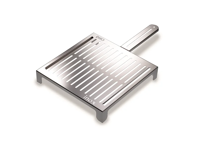 DON HIERRO - Parrilla barbacoa en Acero Inoxidable, diseñada para la cocción de pescado/verdura-