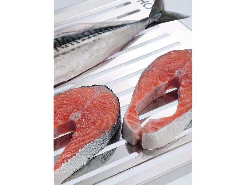 Griglia in Acciaio Inox per Pesce e Verdure per una Cottura Sicura e Salutare, ABRÁSAME