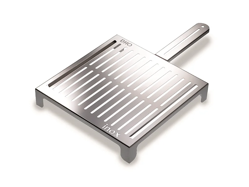 Grille barbecue inox poisson légumes, moyenne, ABRÁSAME