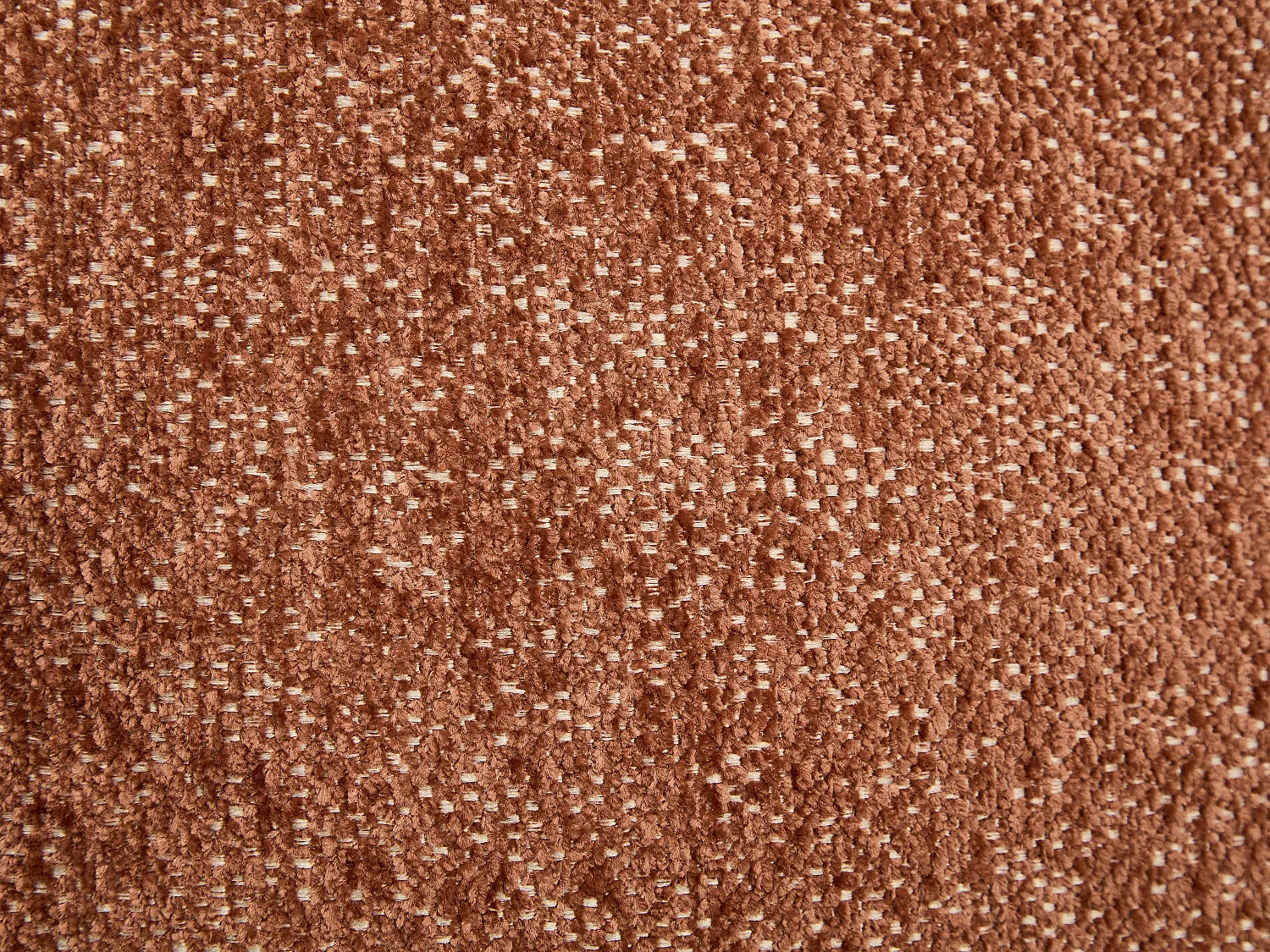 Fauteuil en tissu chiné terracotta LANITO