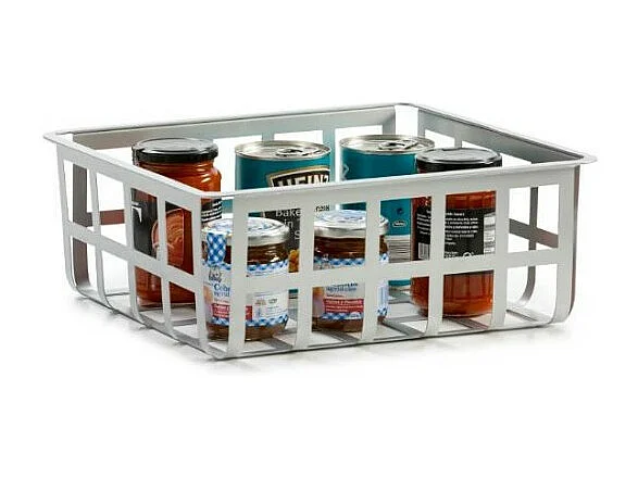 Aufbewahrungs- und Dekorationskorb aus Metall, mittlere Größe, ZESTA